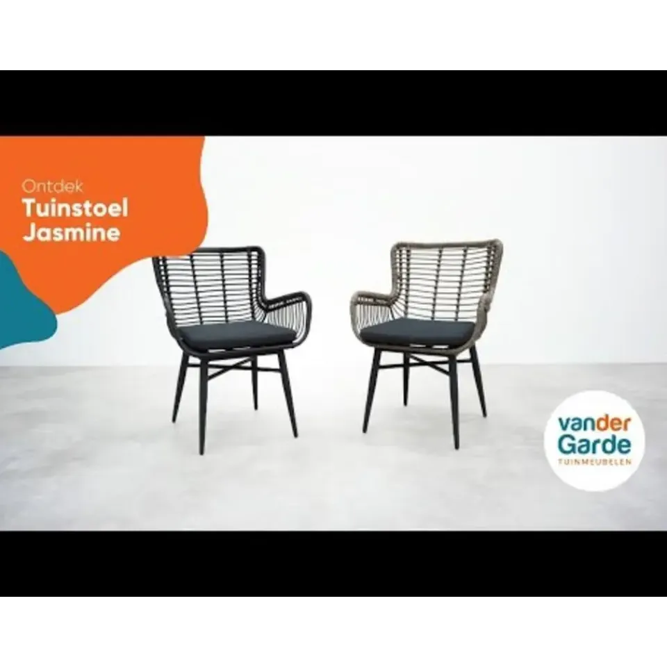 Van der Garde Tuinmeubelen - Premium VDG Set van 4 - Jasmine dining tuinstoel - Naturel Hot