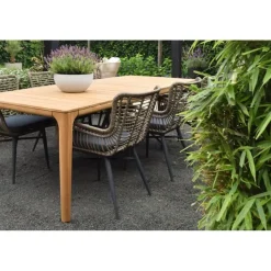 Van der Garde Tuinmeubelen - Premium VDG Set van 4 - Jasmine dining tuinstoel - Naturel Hot