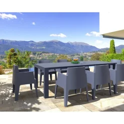 Siesta Exclusive VDG Siesta Box stapelbare stoel - Donkergrijs New