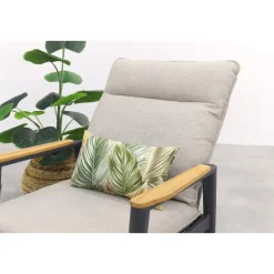 Van der Garde Tuinmeubelen - Premium VDG Solaro/Velora verstelbare loungestoelen set (3-delig) - Royal grey / Zand Outlet