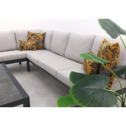 Van der Garde Tuinmeubelen - Premium VDG Viento/Atlanta hoek loungeset (4-delig) - Royal Grey/Antraciet Best