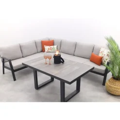 Van der Garde Tuinmeubelen - Premium VDG Viento/Darwin lounge-/diningset (4-delig) - Royal Grey/Antraciet Online