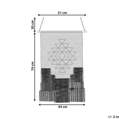 Beliani VEHARI - Wanddecoratie - Beige - Katoen Outlet