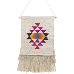 Beliani VEHARI - Wanddecoratie - Beige - Katoen Outlet