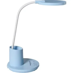 Leen Bakker VELA - Bureaulamp LED - Blauw - Synthetisch materiaal Sale