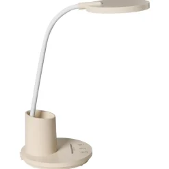 Leen Bakker VELA - Bureaulamp LED - Lichtbeige - Synthetisch materiaal Hot
