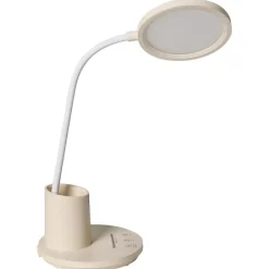 Leen Bakker VELA - Bureaulamp LED - Lichtbeige - Synthetisch materiaal Hot