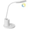 Leen Bakker VELA - Bureaulamp LED - Wit - Synthetisch materiaal Discount