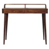 Artisan Furniture Verhoogde kastanjebruine sidetable met 2 lades, bruin Best