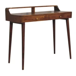 Artisan Furniture Verhoogde kastanjebruine sidetable met 2 lades, bruin Best