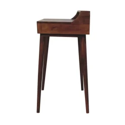Artisan Furniture Verhoogde kastanjebruine sidetable met 2 lades, bruin Best