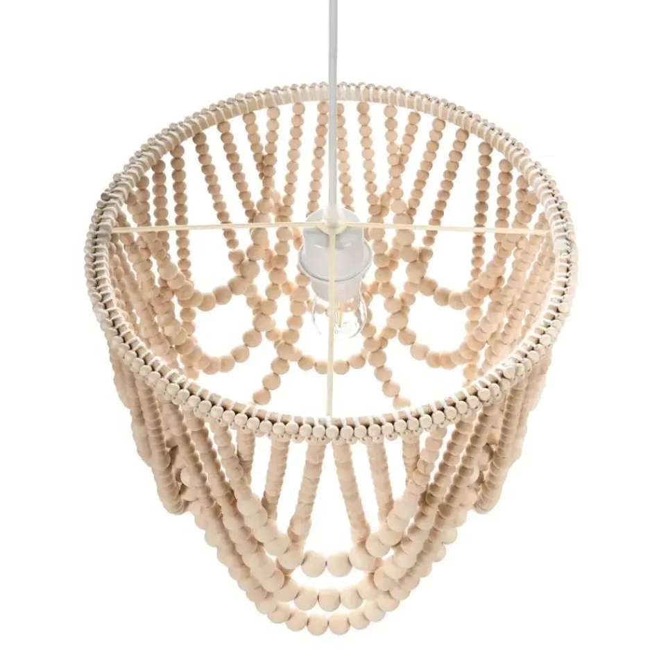 Leen Bakker VERUGAL - Kroonluchter - Lichtbruin - Rubberhout Best