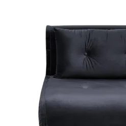 Beliani VESTFOLD - Slaapbank - Zwart - Fluweel New