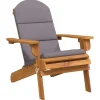 vidaXL - Adirondack tuinstoel - Kussens - Bruin - Acaciahout - 75x84x90 cm New