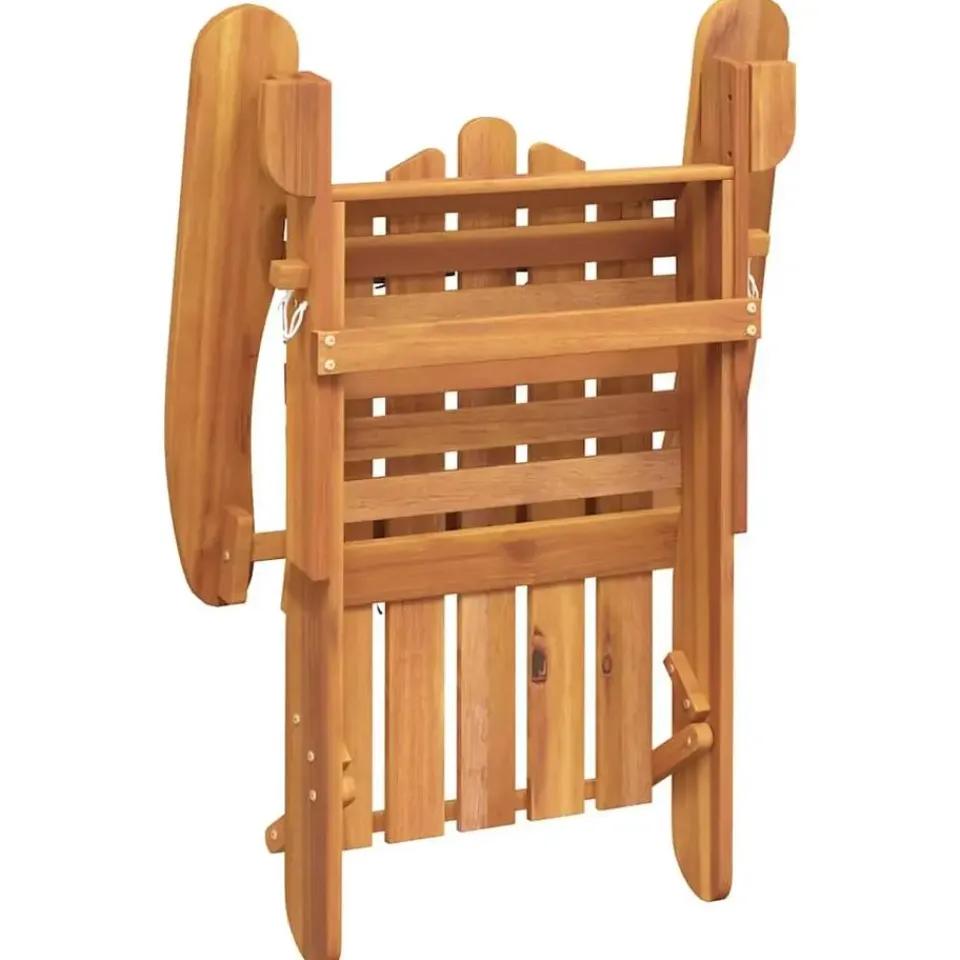 vidaXL - Adirondack tuinstoel - Kussens - Bruin - Acaciahout - 75x84x90 cm New