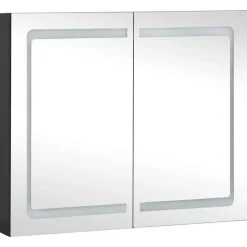 vidaXL - Badkamerkast - Antraciet - MDF Discount