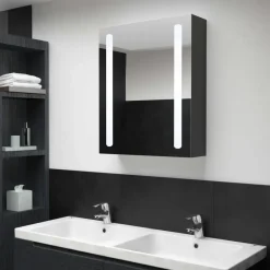 vidaXL - Badkamerkast - Antraciet - MDF