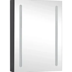 vidaXL - Badkamerkast - Antraciet - MDF