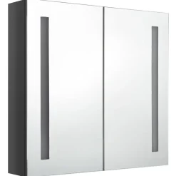 vidaXL - Badkamerkast - Grijs - MDF - 62 x 14 x 60 cm Hot