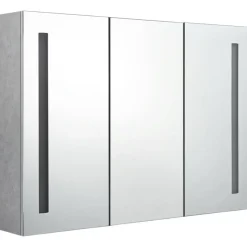 vidaXL - Badkamerkast - Grijs - MDF - 89 x 14 x 62 cm New