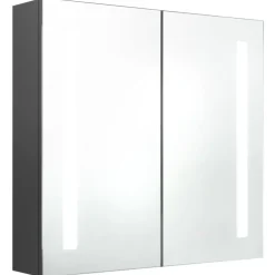 vidaXL - Badkamerkast - Grijs - MDF - 62 x 14 x 60 cm Outlet