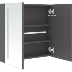 vidaXL - Badkamerkast - Grijs - MDF - 62 x 14 x 60 cm Outlet