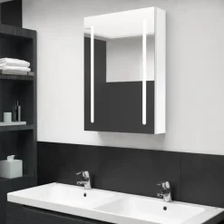 vidaXL - Badkamerkast - Wit - MDF - 50 x 13 x 70 cm Discount