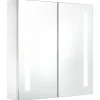 vidaXL - Badkamerkast - Wit - MDF - 62 x 14 x 60 cm New