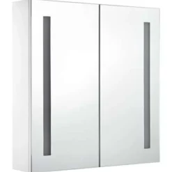 vidaXL - Badkamerkast - Wit - MDF - 62 x 14 x 60 cm New