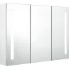 vidaXL - Badkamerkast - Wit - MDF - 89 x 14 x 62 cm New