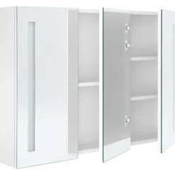 vidaXL - Badkamerkast - Wit - MDF - 89 x 14 x 62 cm New