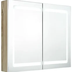 vidaXL - Badkamerkast - Wit - MDF