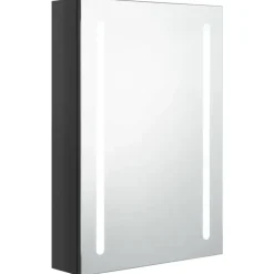 vidaXL - Badkamerkast - Zwart - MDF - 50 x 13 x 70 cm Clearance