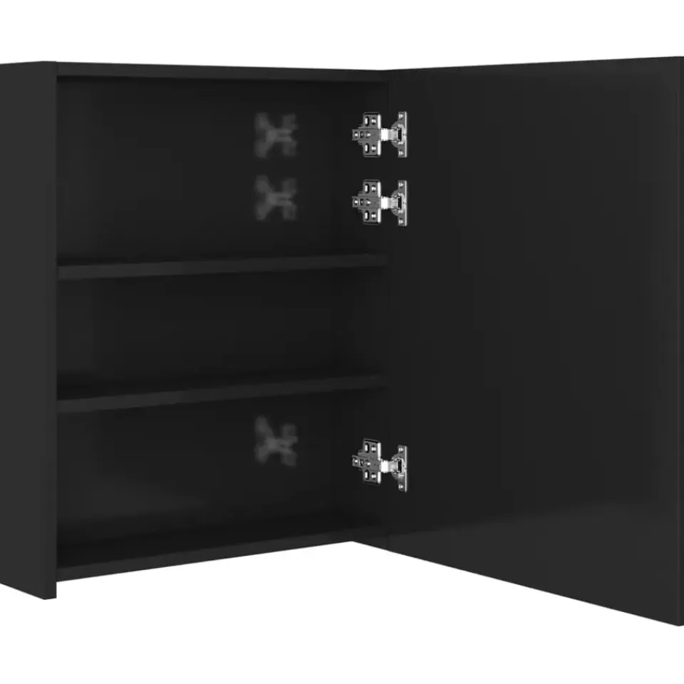 vidaXL - Badkamerkast - Zwart - MDF Best