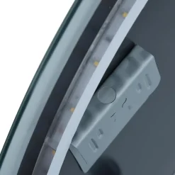 vidaXL - Badkamerspiegel - Zilver - Aluminium - 80 cm Best