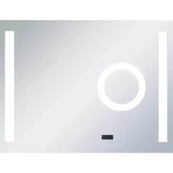 vidaXL - Badkamerspiegel - Zilver - Aluminium - 80 x 60 cm Hot