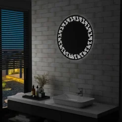 vidaXL - Badkamerspiegel - Zilver - Aluminium - 70 cm Sale