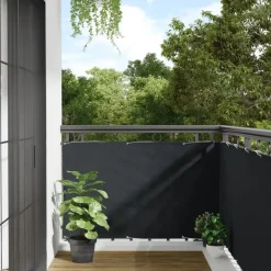 vidaXL - Balkonscherm - Antraciet - 90 x 500 cm