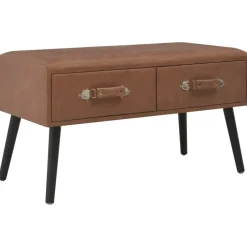 vidaXL - Bank - Bruin - Kunstleer Sale