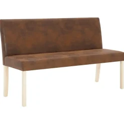 vidaXL - Bank - Bruin - Kunstleer New