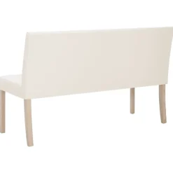 vidaXL - Bank - Crème - Kunstleer Clearance