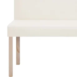 vidaXL - Bank - Crème - Kunstleer Clearance