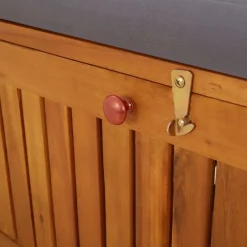 vidaXL - Bank - Grijs - Hout - 148 x 62 x 84 cm Discount