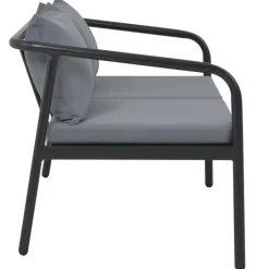 vidaXL - Bank - Grijs - Metaal Clearance