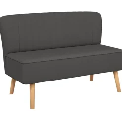 vidaXL - Bank - Grijs - Stof Best