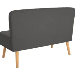 vidaXL - Bank - Grijs - Stof Best