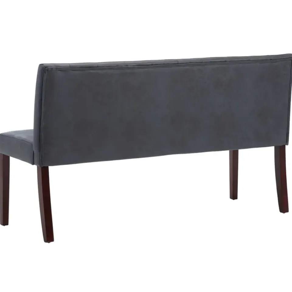 vidaXL - Bank - Grijs - Suède - 148.5 cm Outlet