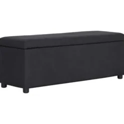 vidaXL - Bank - Zwart - Stof