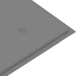 vidaXL - Bank Batavia met grijs kussen - Teakhout - 120x51.5x84 cm New