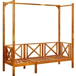 vidaXL - Bankje - Crème - Acaciahout